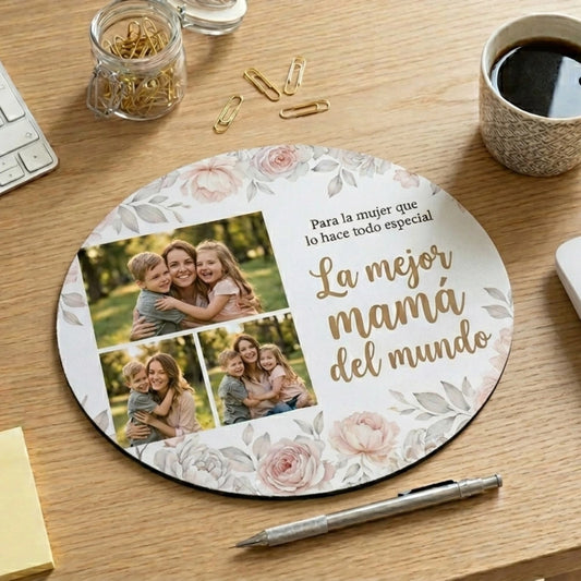 Mouse Pad Redondo Sublimable 19 cm | Base Antideslizante 5 mm